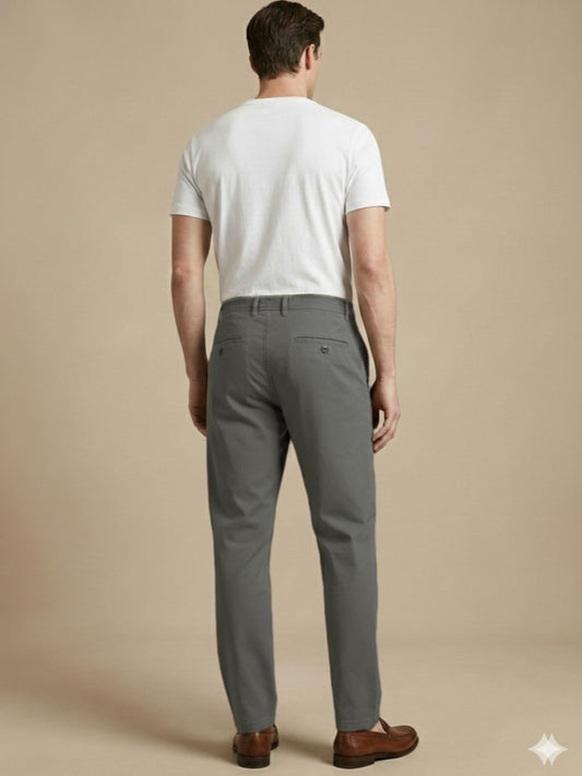 Men's Regular Fit Chino Trouser Pants
