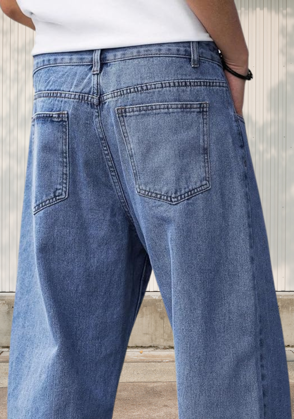 Men's Casual Loose-Fit Baggy Jeans