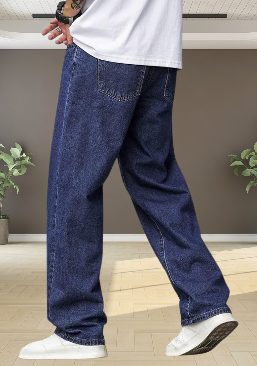 Men's Casual Loose-Fit Baggy Jeans