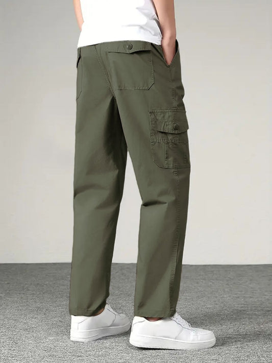 Premium Casual Cargo Trousers - Olive