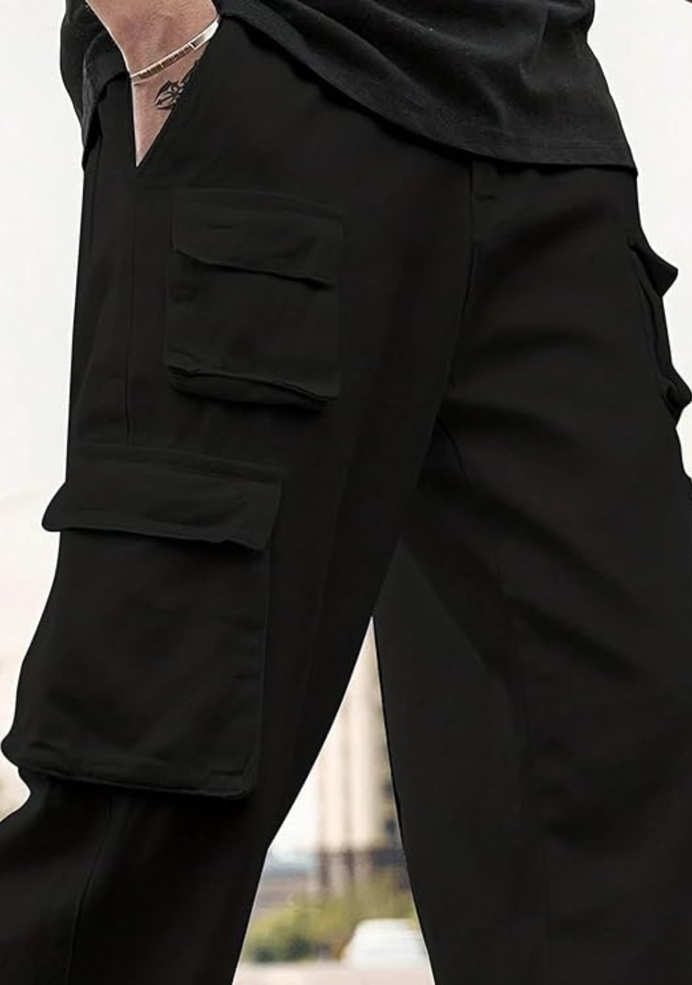 Men's Cotton loose fit cargo Trouser