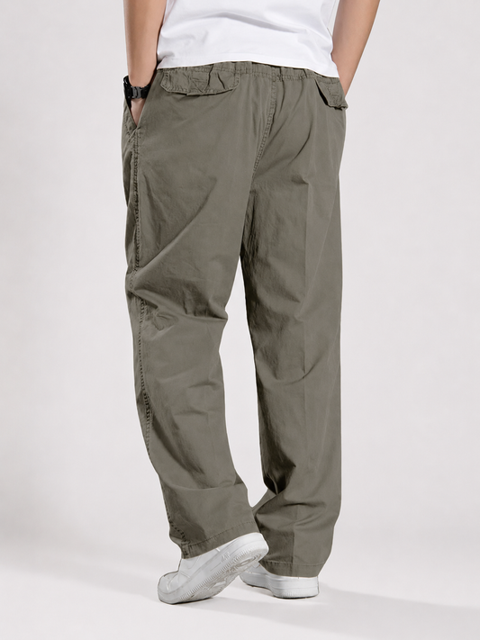 Premium Classic Cotton Trousers - Gray