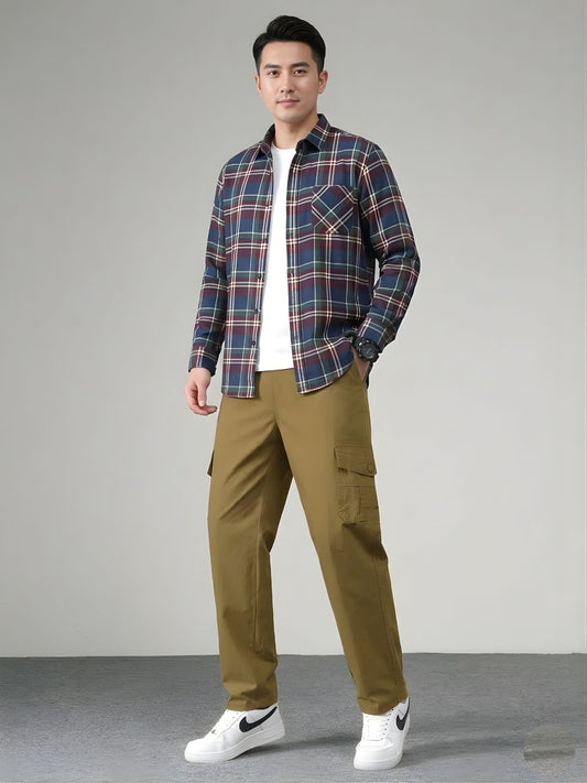 Premium Casual Cargo Trousers - Khaki