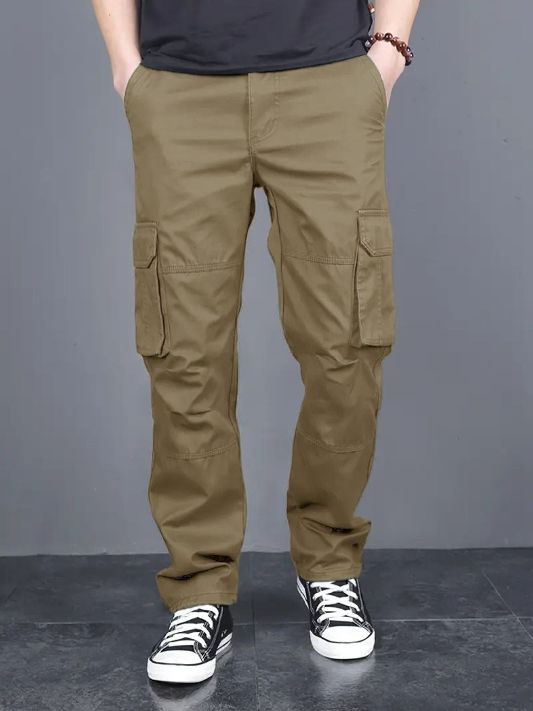 Cotton regular fit cargo Trousers for men