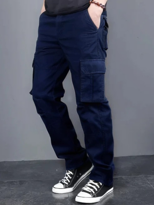 Cotton regular fit cargo Trousers for men