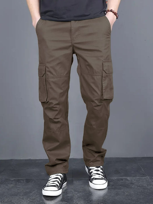 Cotton regular fit cargo Trousers for men