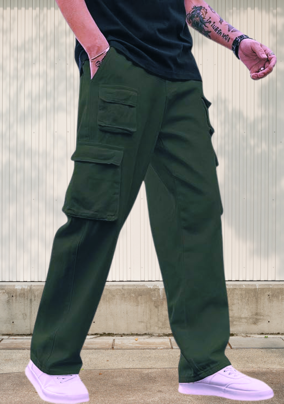 Men's Cotton loose fit cargo Trouser