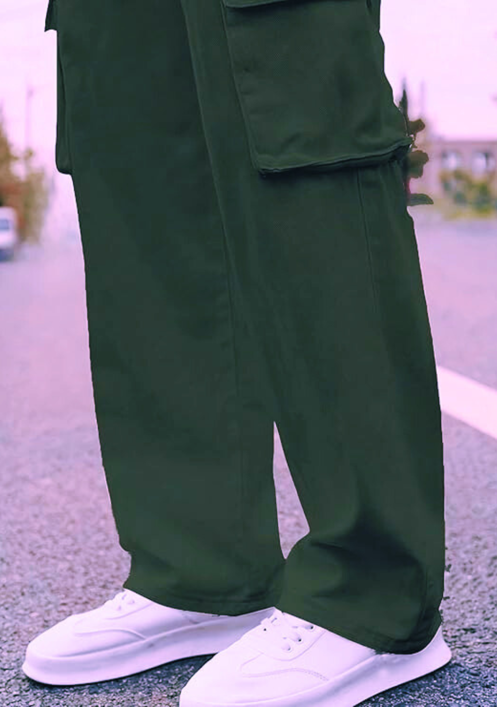 Men's Cotton loose fit cargo Trouser