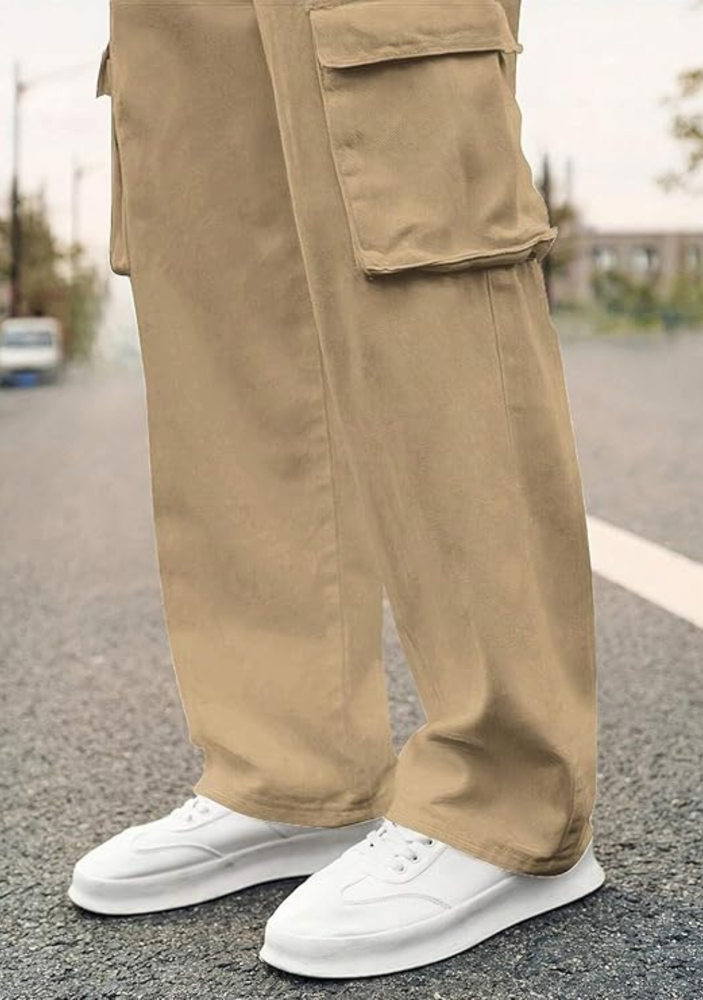 Men's Cotton loose fit cargo Trouser