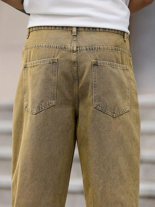 Men's Casual Loose-Fit Baggy Jeans