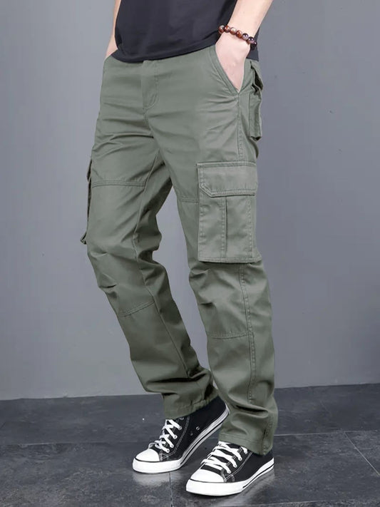 Cotton regular fit cargo Trousers for men