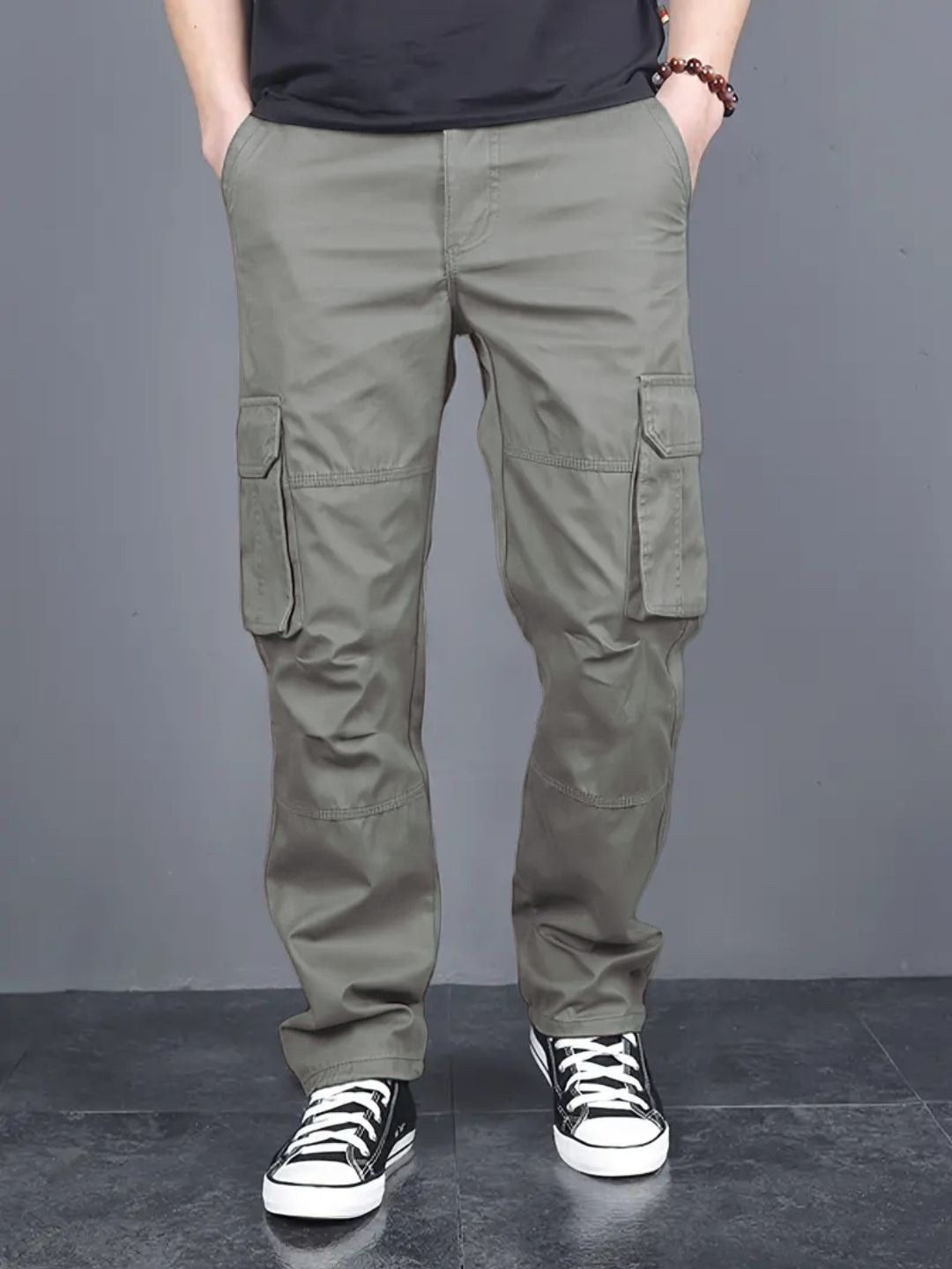 Cotton regular fit cargo Trousers for men