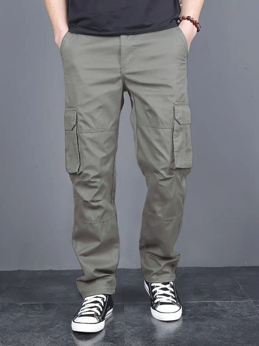 Cotton regular fit cargo Trousers for men