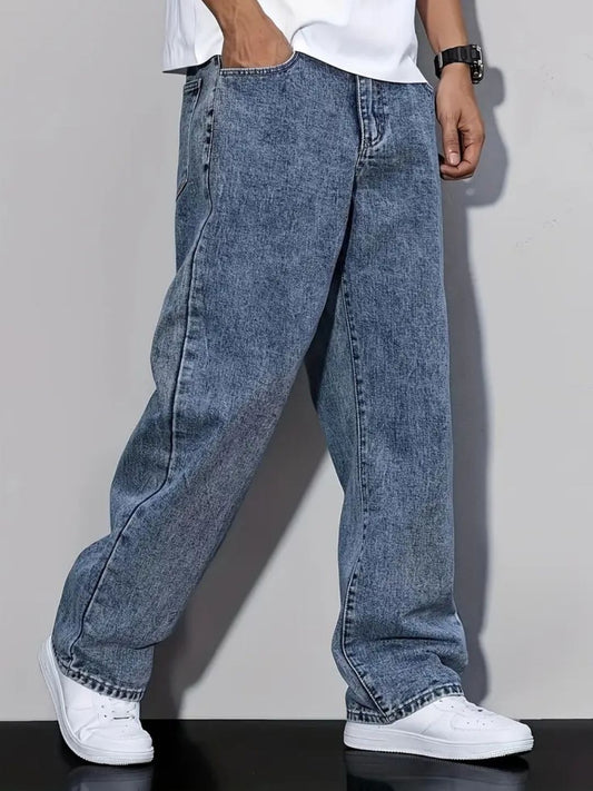 Men's Casual Loose-Fit Baggy Jeans