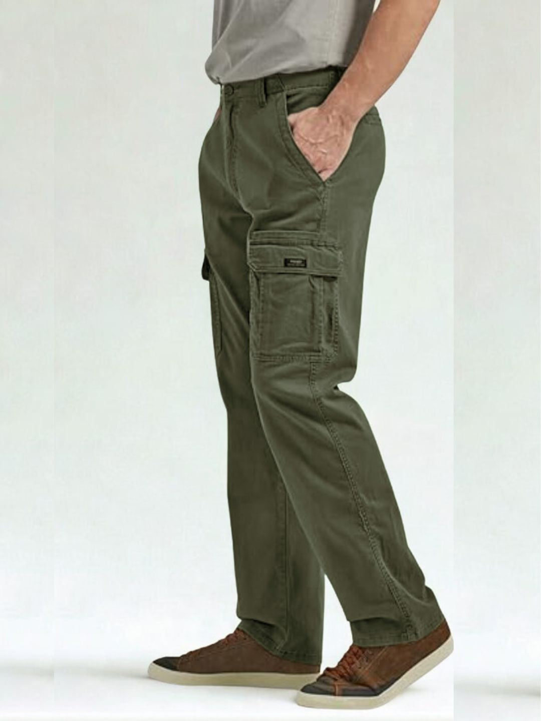 Premium Men’s Lycra Cotton Cargo Pants