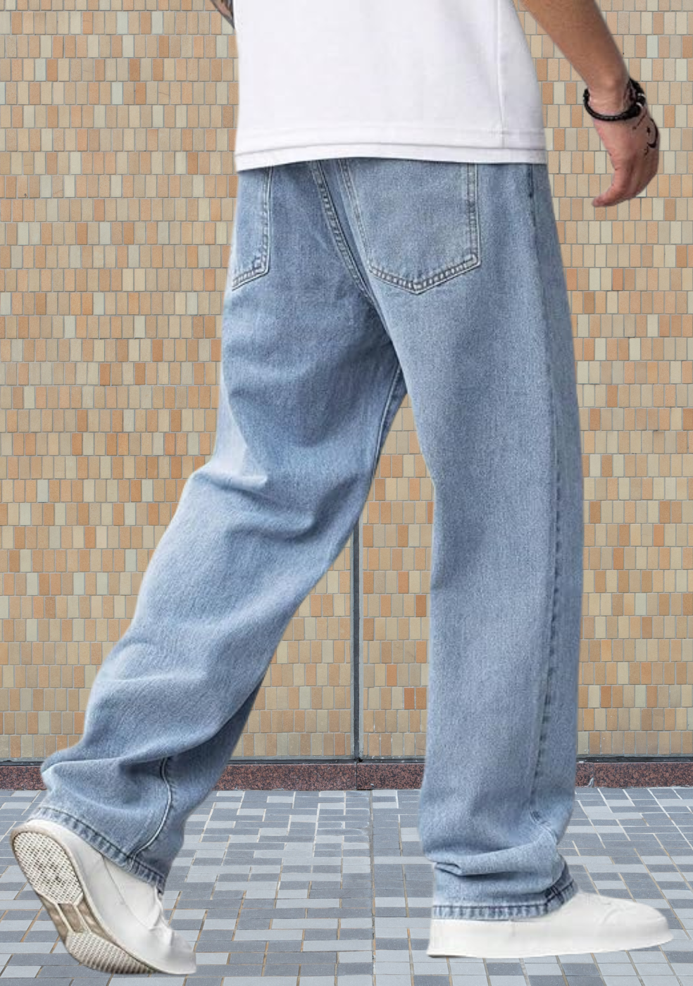 Men's Casual Loose-Fit Baggy Jeans