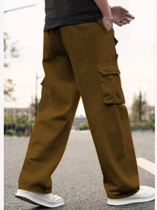 Men's Cotton loose fit cargo pants