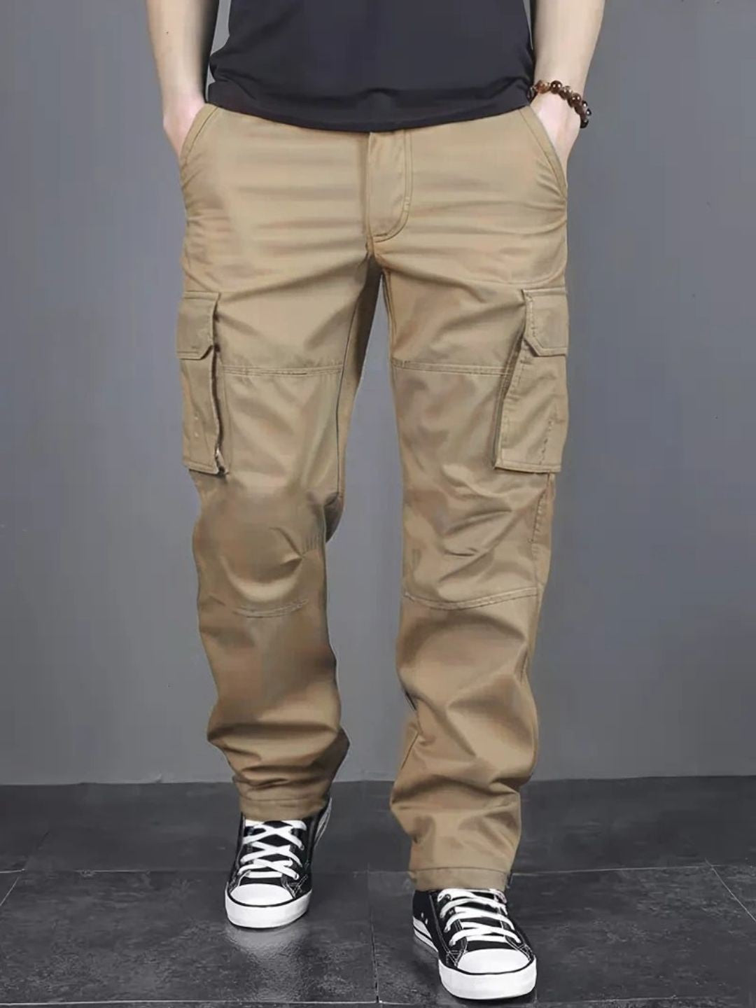 Cotton regular fit cargo Trousers for men