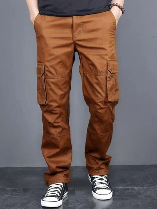 Cotton regular fit cargo Trousers for men