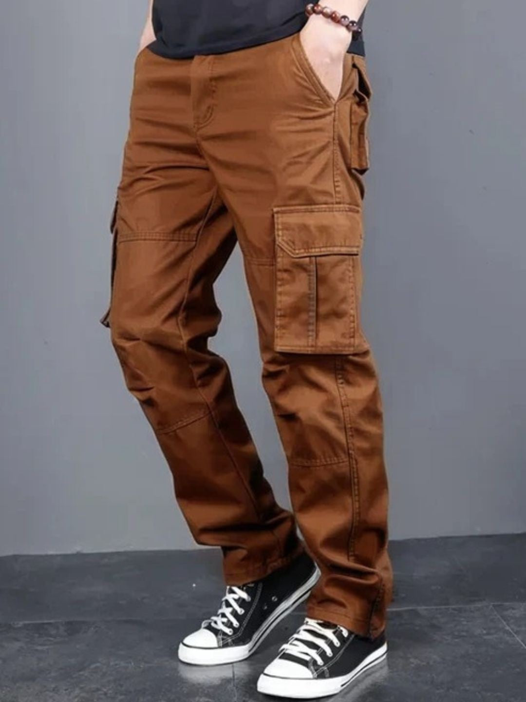 Cotton regular fit cargo Trousers for men