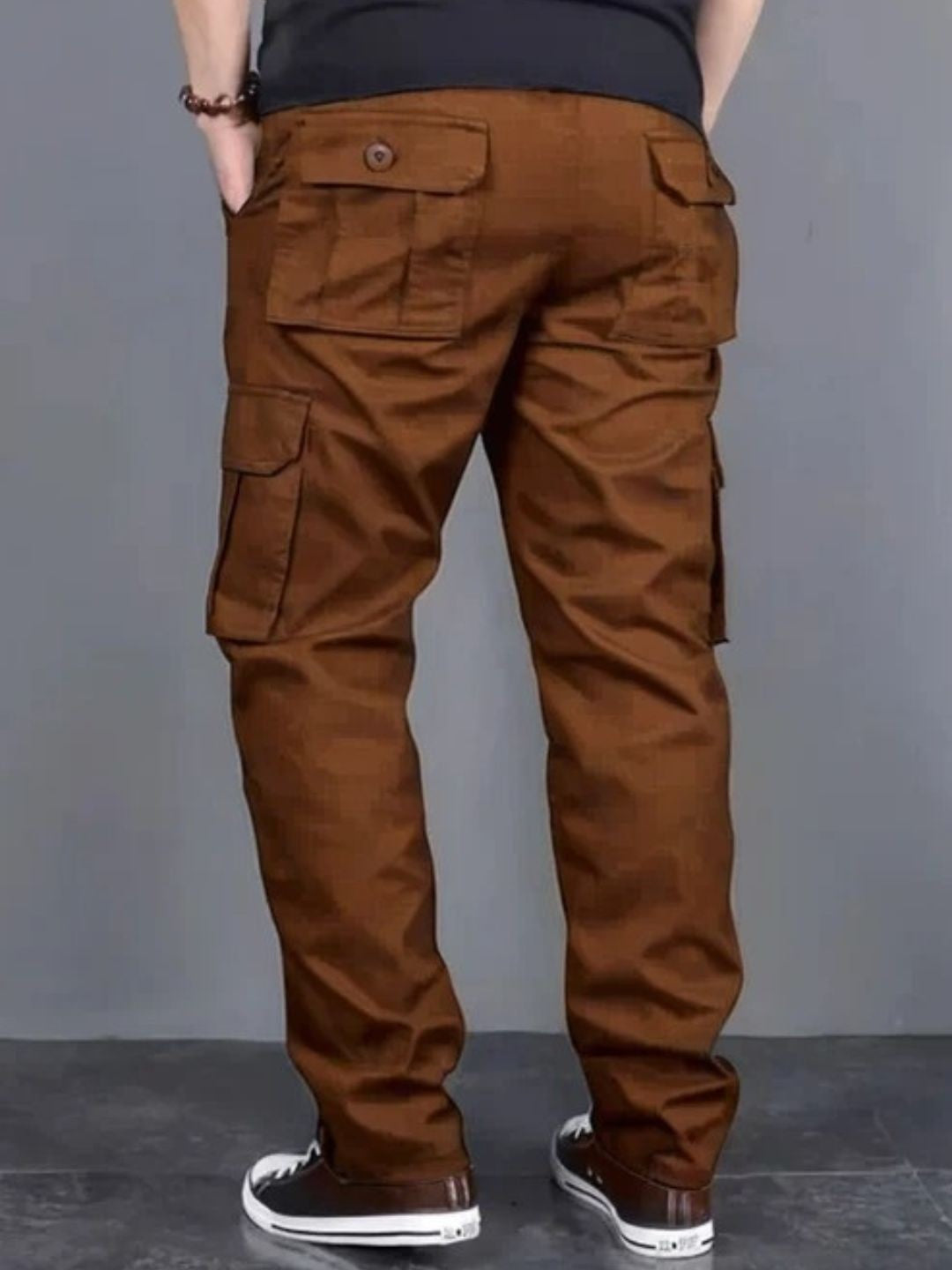 Cotton regular fit cargo Trousers for men