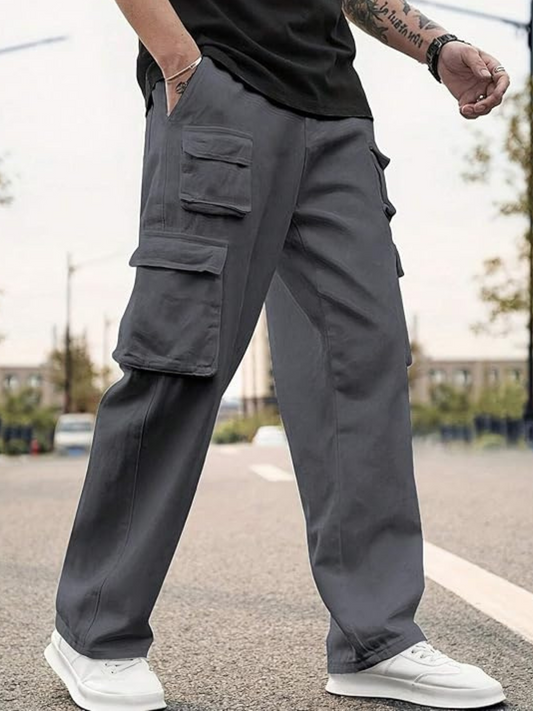 Men's Cotton loose fit cargo Trouser