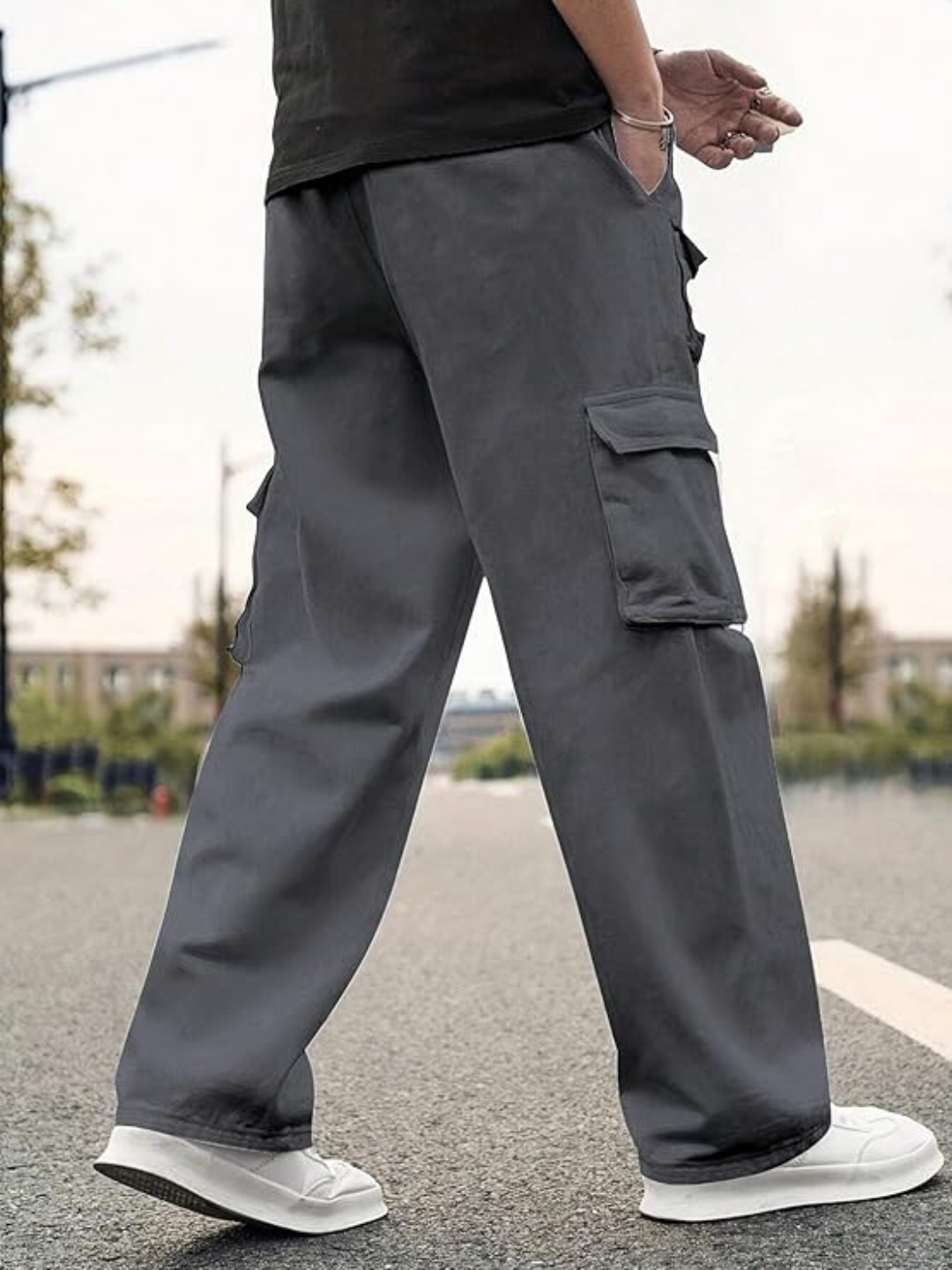 Men's Cotton loose fit cargo Trouser