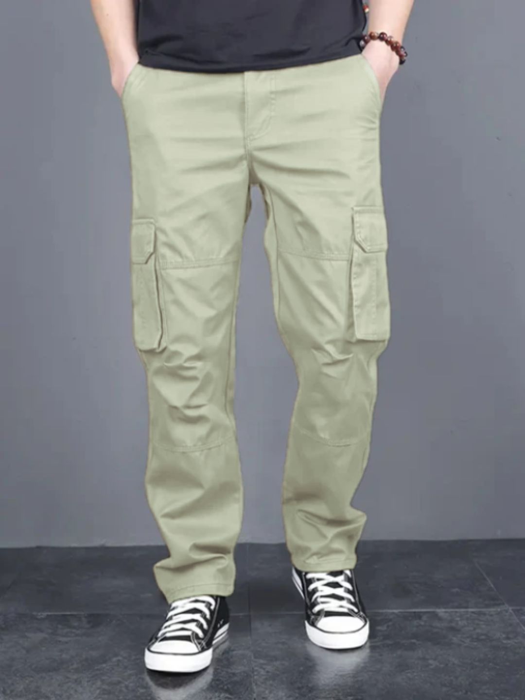 Cotton regular fit cargo Trousers for men