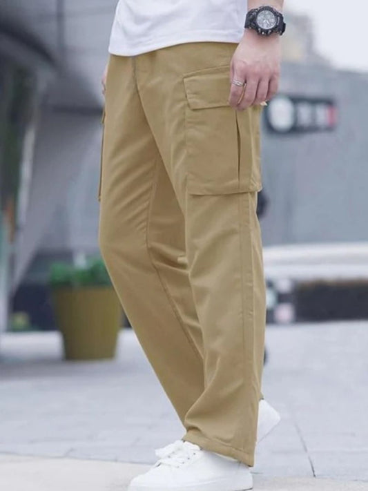 Men cargo pants with multiple pockets
