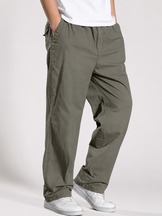 Premium Classic Cotton Trousers - Gray