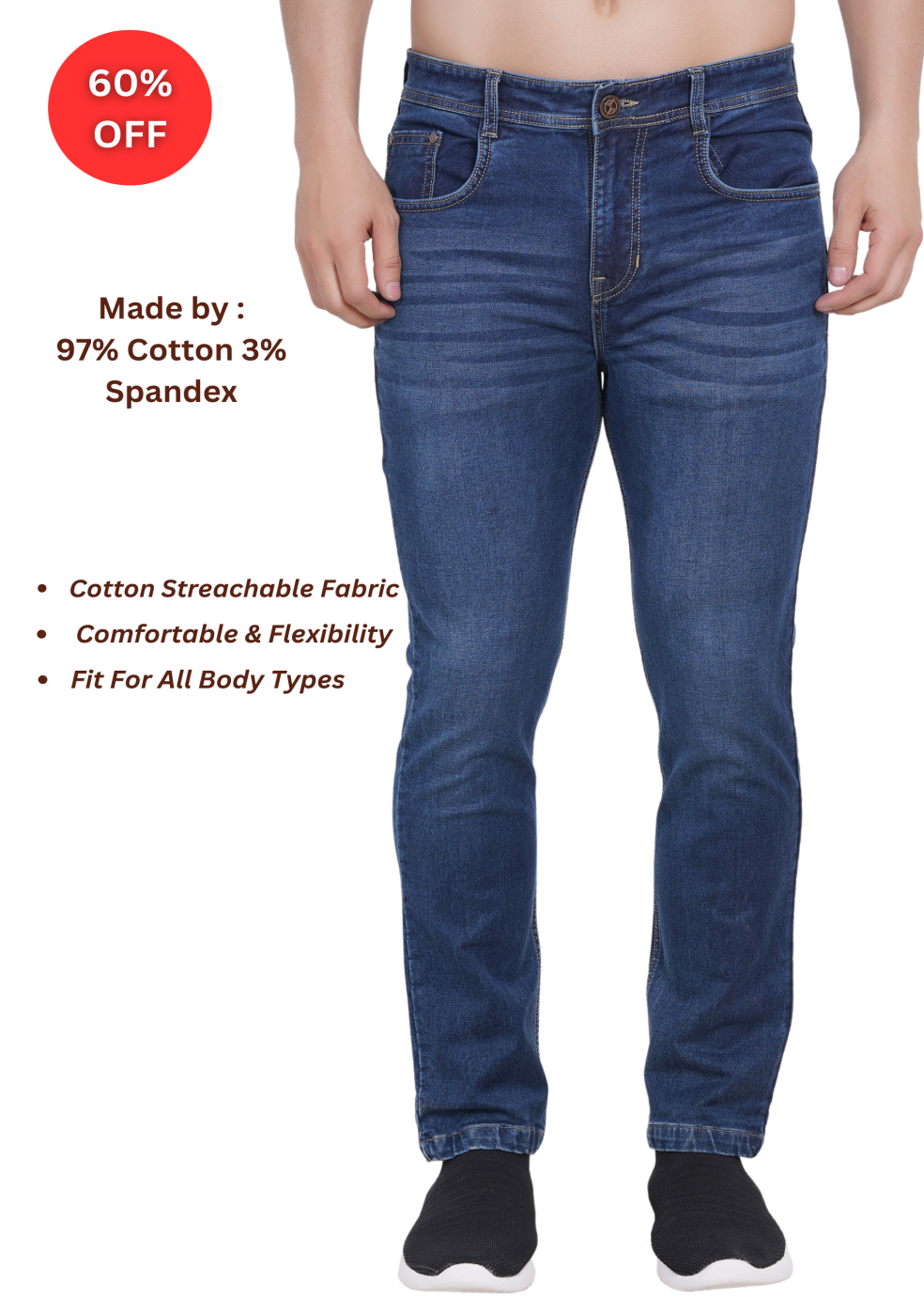 Men's Blue Denim Jeans