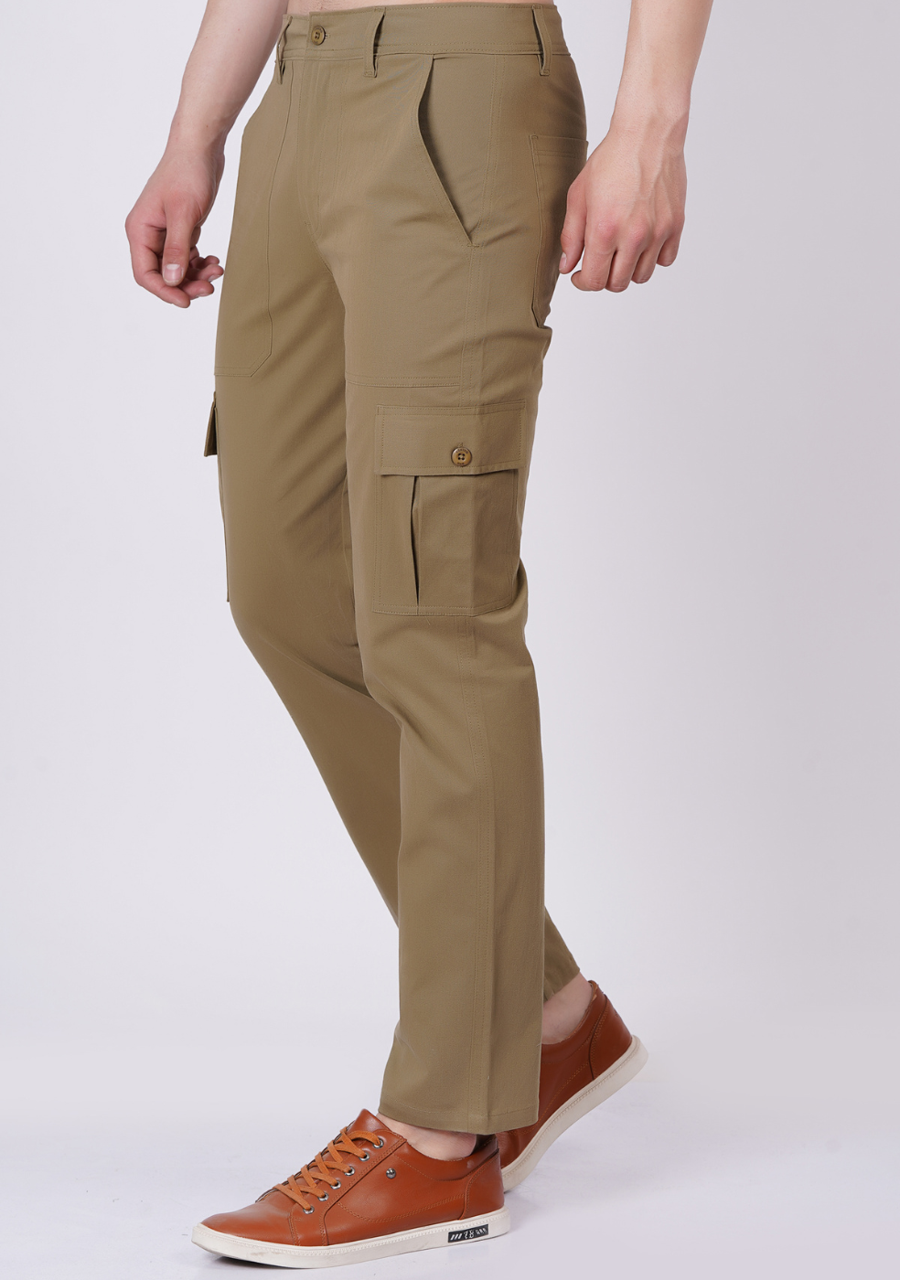 Men Regular fit Cargo Pant With Cross Pocket