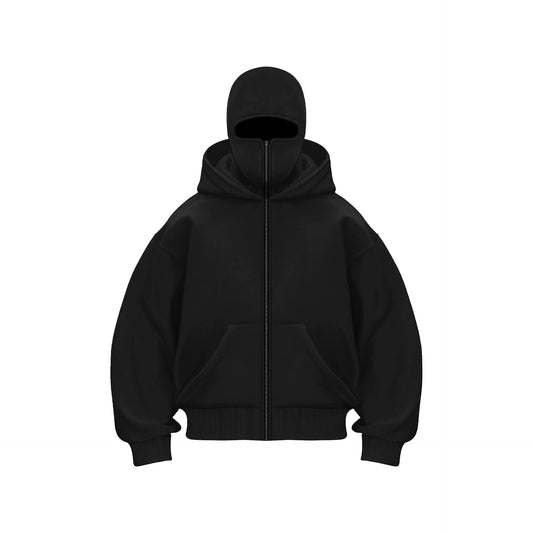 Double Hood Fleece-Lined Sweater