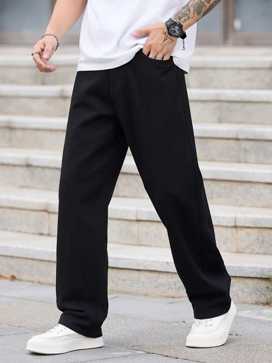 Men's Baggy Jeans Z Black Color Denim