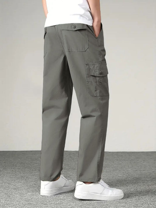 Premium Casual Cargo Trousers - LGray